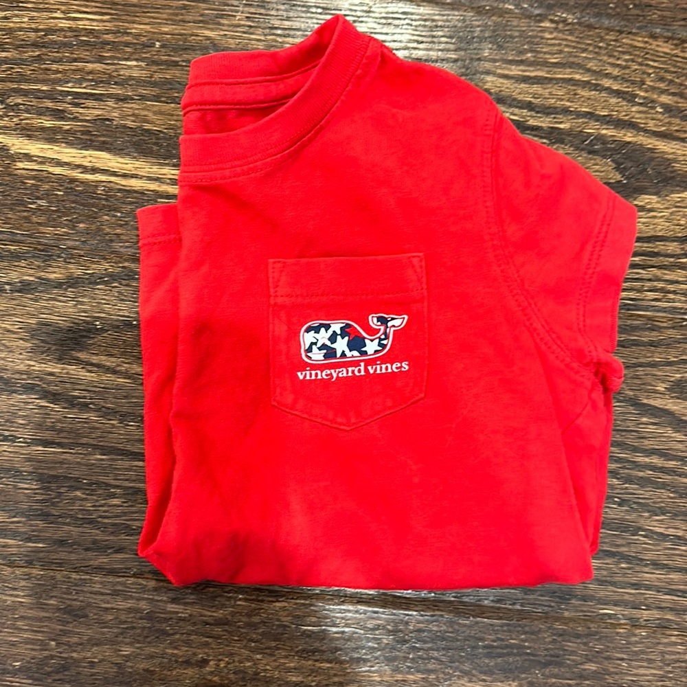 Vineyard vines kids. Patriotic shirt, 4 T, short sleeves